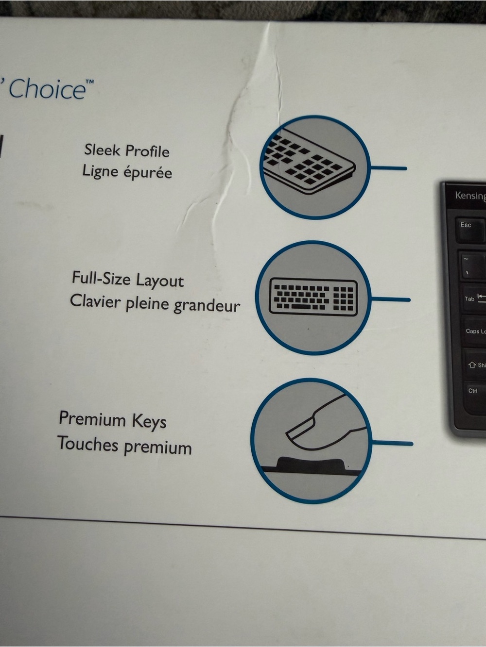 Kensington Slim Type Wired Keyboard (model K72357USA) designed for Windows. - Picture 6 of 13